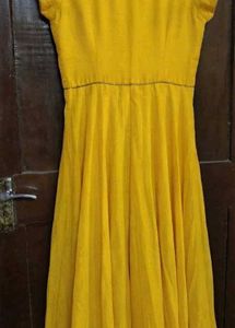 Vibrant Yellow Anarkali Gown