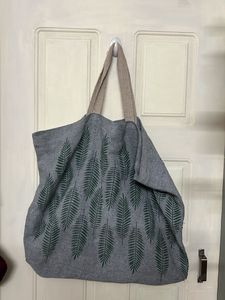 Leaf Print Tote Bag