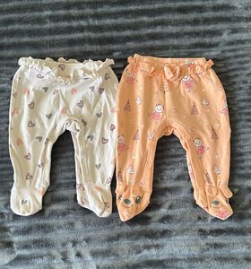 Cute Baby Girls Footed Pajamas 2-Pack