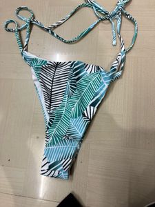 Tropical Leaf Print Bikini
