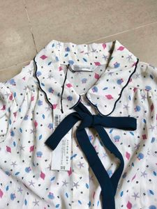 korean Bow Neck Shirt