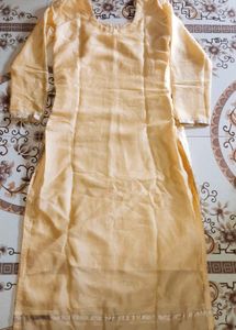 💛 golden yellow embroidery design suit with inner