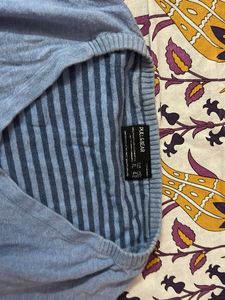 Light Blue V-Neck Sweater