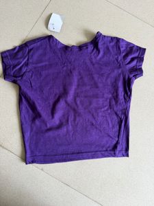 Purple Crop Top T-Shirt