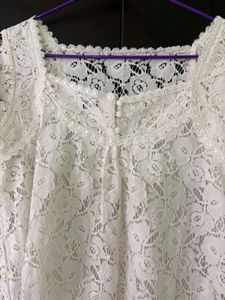 Elegant White Lace Top