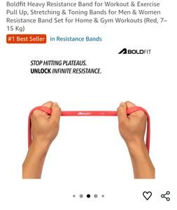 Boldfit Heavy Resistance Band For Exercise and Str