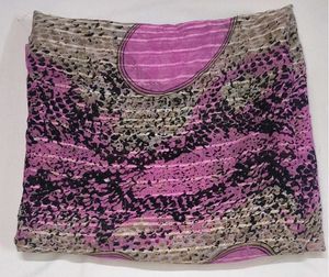 Elegant Pink Printed Dupatta contrast