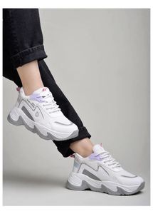 Stylish White Chunky Sneakers