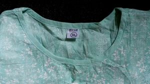 Light Blue Floral Print Kurta with dupatta