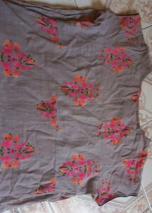 Light mauve color cotton kurti