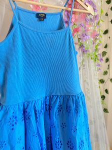 Blue Eyelet Sundress