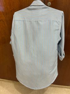 Classic Blue Striped Men's Shirt