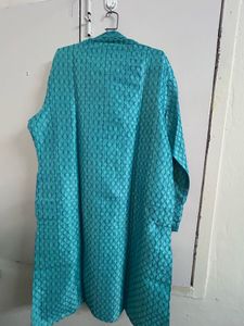 Beautiful Blue Embroidered Kurta