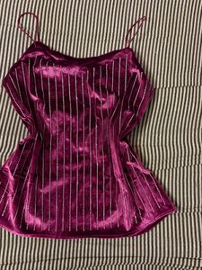 Velvet Sequin Camisole Top