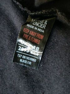 marks&amp; Spencer Embroidered Black Robe
