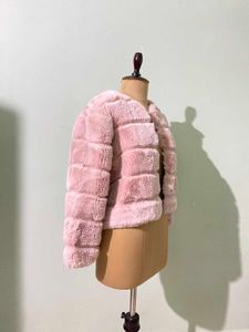Pink Faux Fur Jacket