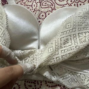 White Lace Bra