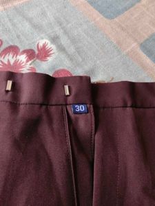 Classic Maroon Trousers (Straight fit)