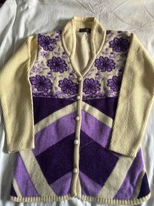 Floral Button-Down Cardigan