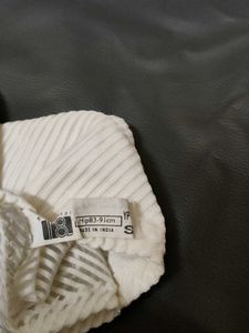 White Striped Bikini Briefs