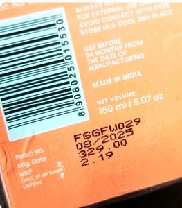 Pack Of 2 Vaseline Sunscreen And Foxtale Facewash