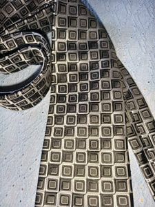 Men's Geometric Patterned Tie