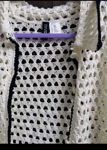 Chic Crochet Knit Cardigan
