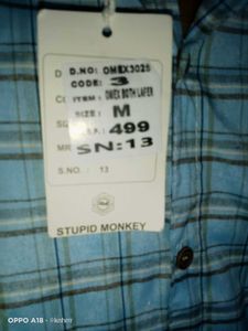 Men's Blue Plaid Casual Shirt