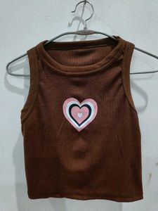 brown 🤎 crop top women