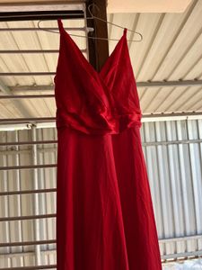 Elegant Red Maxi Dress