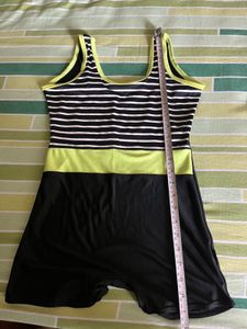 Striped &amp; Neon Lycott Swimsuit 6-8 Yrs
