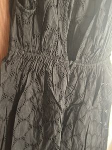 Marks And Spencer Black Net Straight One Peice