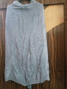 Strap Bustier ,Long Jacket with Drape Skirt