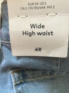 H&M Wide High Waist Jeans