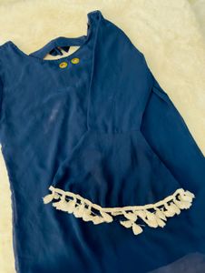 Elegant Navy Blue Kurta