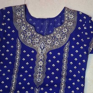 Blue Printed Kurta