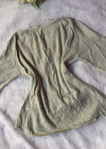 Ribbed Henley Top