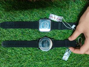 Stylish Pair of Black Watches