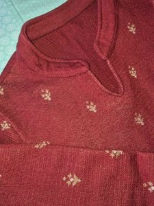 Rust woollen Kurta