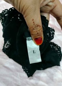 Elegant Black Lace Briefs