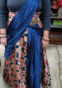 Elegant Blue lenga choli