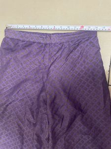 Purple Cotton Kurta Set