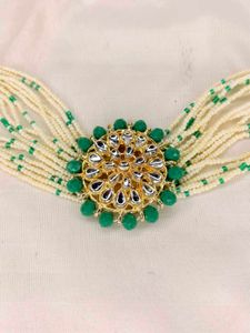 🌸 Exquisite Kundan &amp; Pearl Choker Set🌸