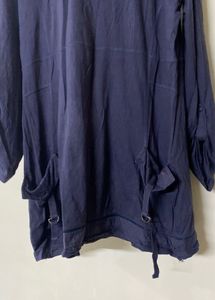 Navy Blue Baggy Top