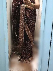 Embroidered Silk Saree