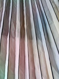 Pleated Rainbow Mini Dress