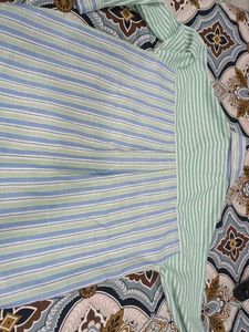 the souled store Striped Button-Up Shirt oversized