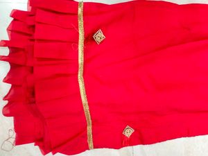 New Beautiful Red ♥️ Ruffle Saree Karwa Chauth Spe