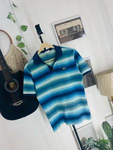 Striped Lacoste Polo Shirt