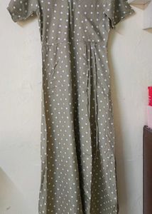 Women's Polka Dot Midi Dress